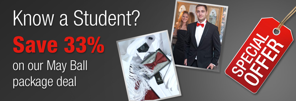 Know a Student? Save 33% on our May Ball package deal