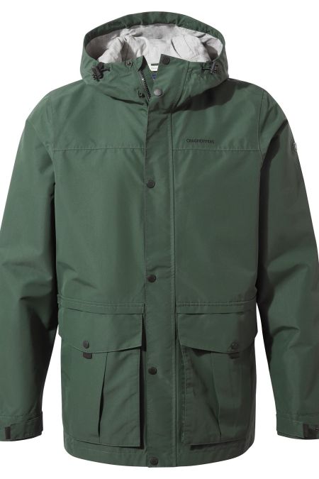 Dylan Spruce Green Waterproof Hooded Coat