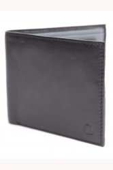 Bond Street Black and Grey Coin Purse Bifold Wallet