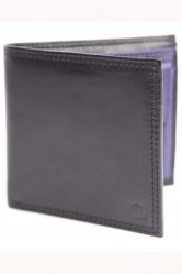 Covent Garden Black and Violet Coin Purse Bifold Wallet