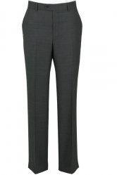 Grey Herringbone Suit Trousers