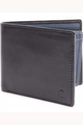Kensington Black and Blue Trifold Wallet