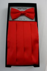 Mens Cummerbunds and Tie Set