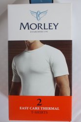 Morley 2 pack Short Sleeved Wolsey Thermal T Shirt
