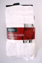 Morley/Wolsey White 3 pack Jersey Trunk