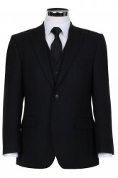 Scott Masonic Suit with Black Trousers