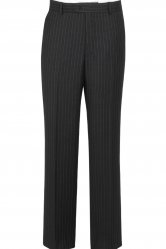 The Label Grey/Pink Stripe Flat Fronted Trouser