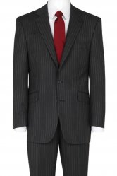 The Label Grey/Purple Herringbone Stripe Suit