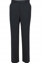 The Label Navy Blue Self Stripe Suit Trouser
