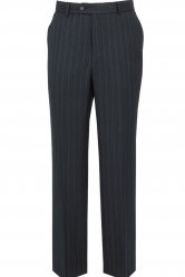 The Label Navy Herringbone Stripe Trouser