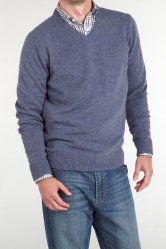 V Neck Lambswool Sweater