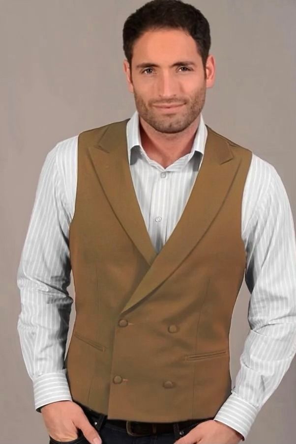 Slim Fit Double Breasted Waistcoat