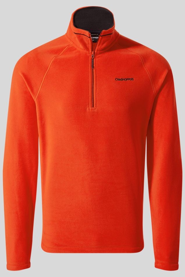Craghoppers Corey VI Half Zip Micro Fleece Casual Top Macaw red