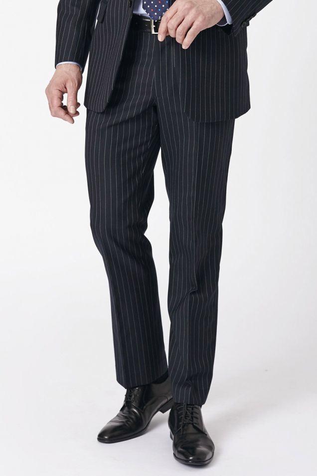 Mens pinstripe suit sales trousers