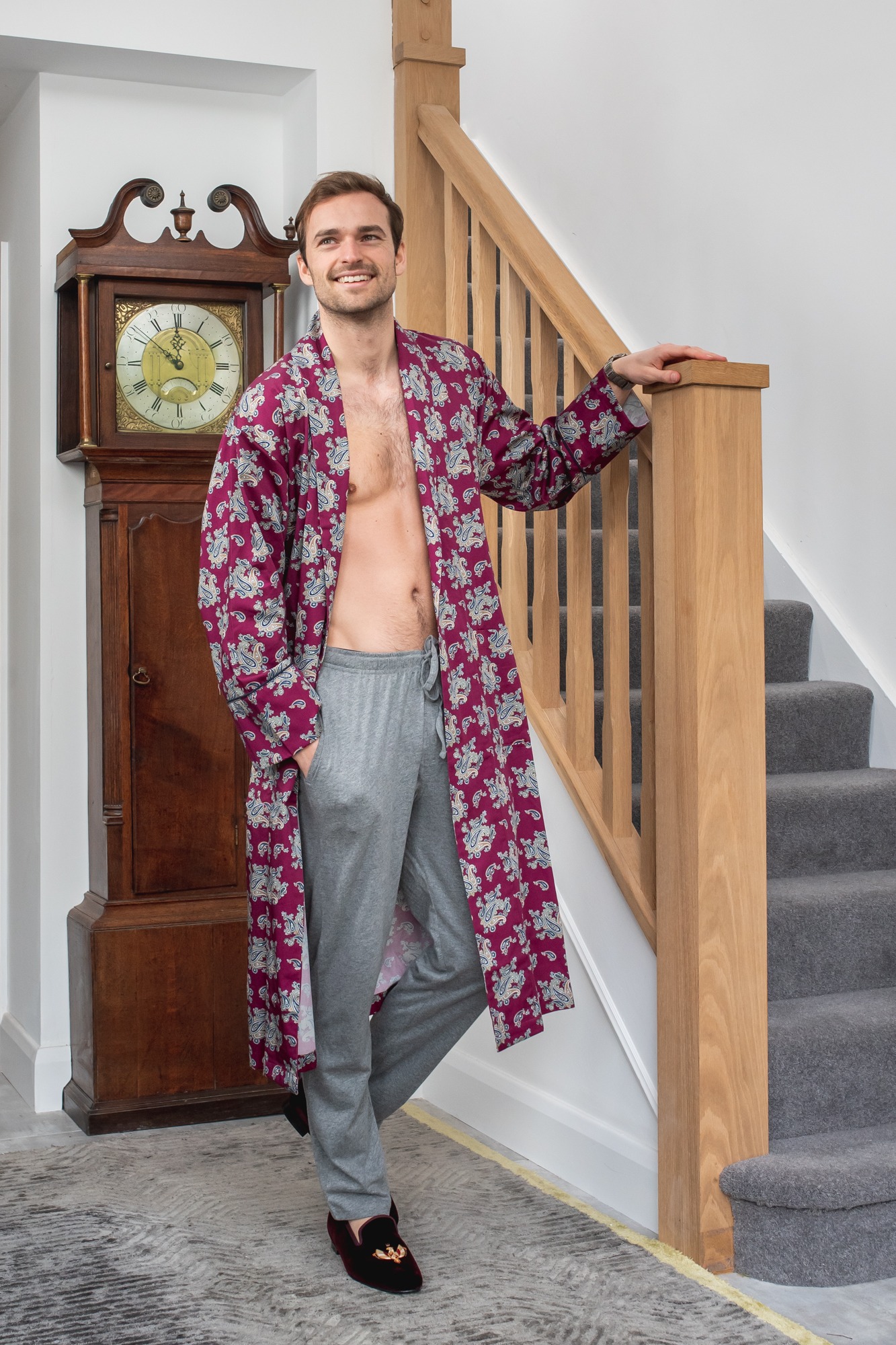 Luxury Men's Cotton Robes | Derek Rose