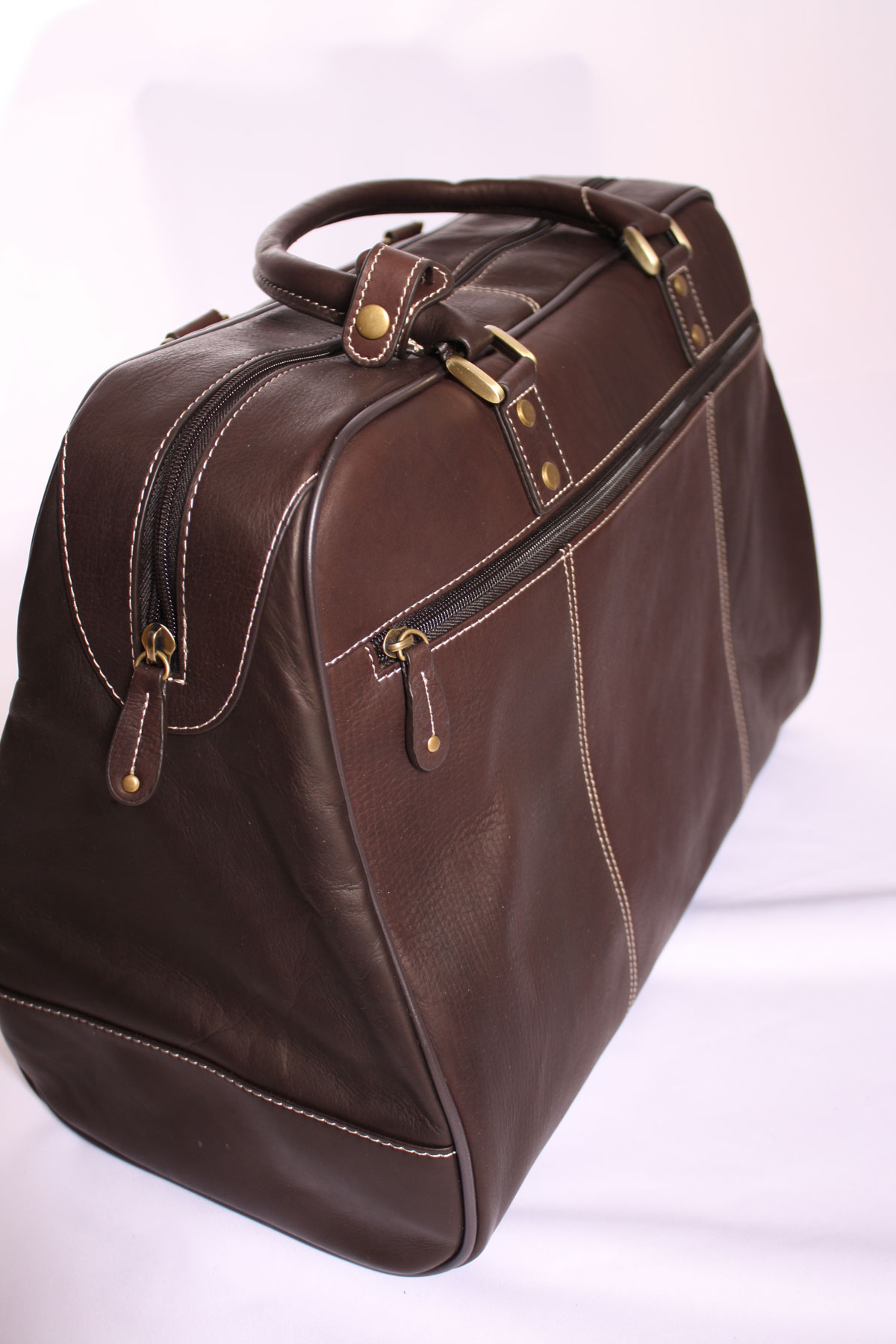 Soft Leather Mens Travel Bag from Woodland Leathers