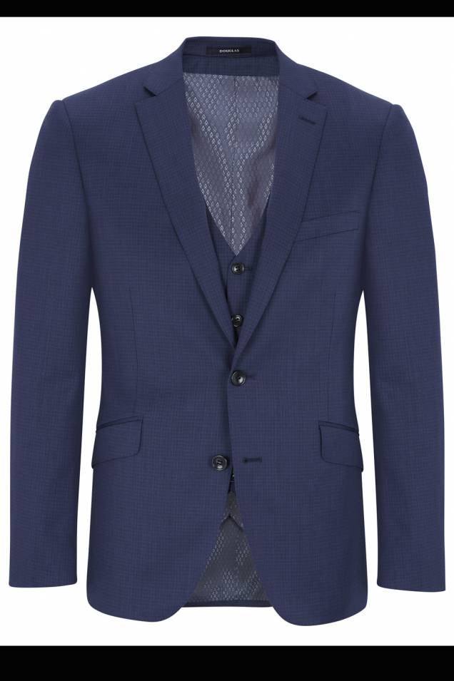 Douglas Romelo Fine Blue check Suit Jacket