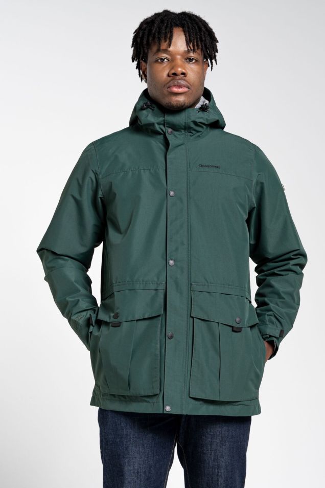 Green hooded coat sales