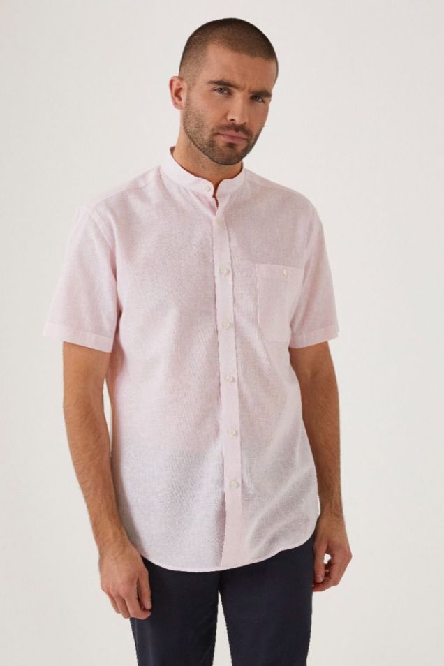 mandarin collar shirt