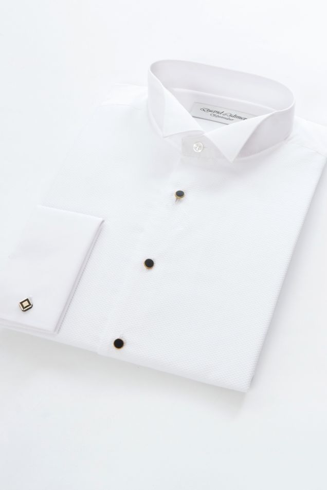 white wing collar shirt