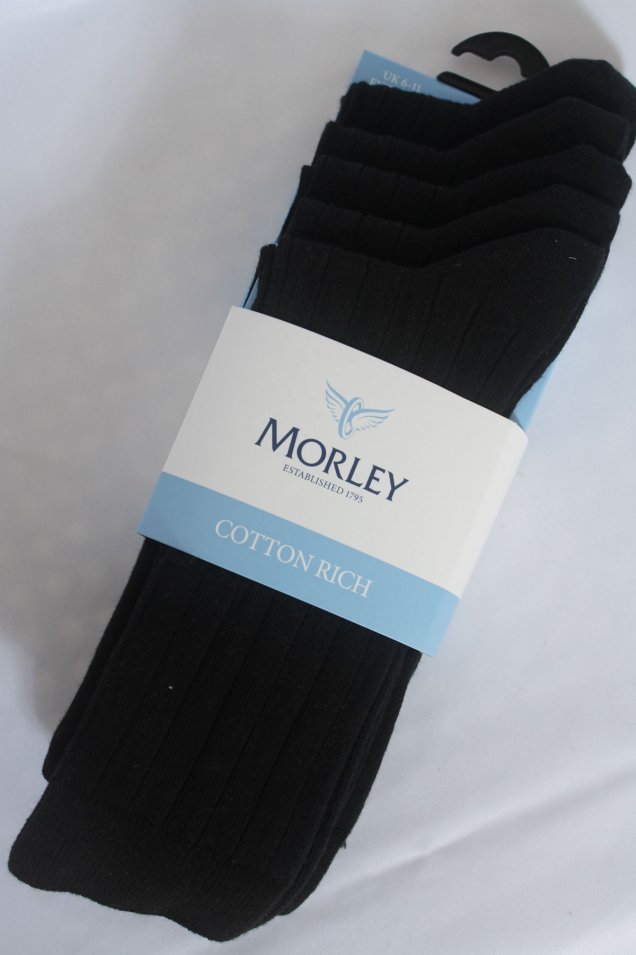Morley Cotton 5 Pair Pack Rib Socks