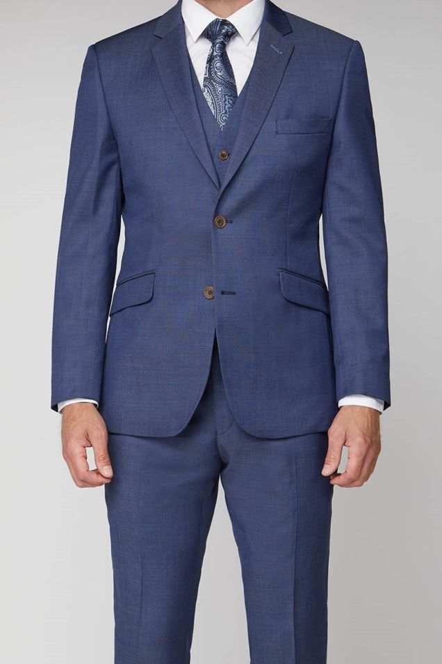 Wool Suit Navy Pindot Suit Paul Smith The Kensington Slim-Fit Dark