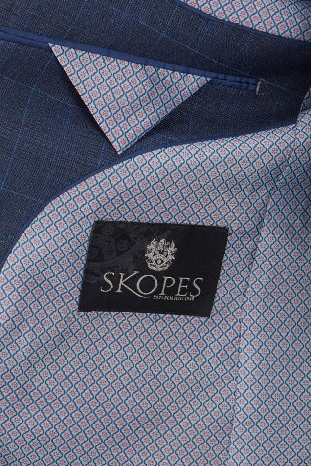 Sheldon 3 piece checked, tailored fit suit