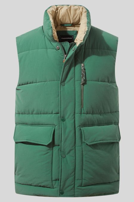 Craghoppers Burren Padded Insulated Bodywarmer in Evergreen