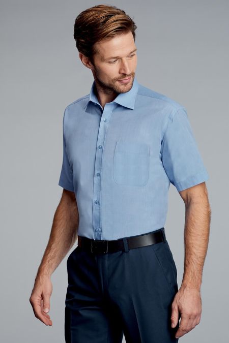 Curran Short Sleeve Blue Uniform Shirt