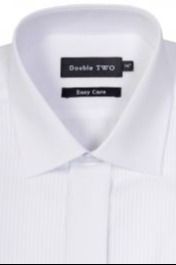 Double Cuff Spread Collar Dress Shirt