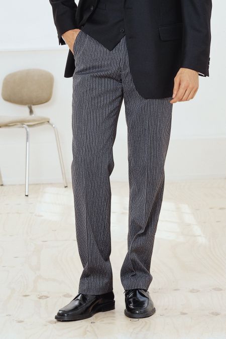 Vertical striped trousers mens cheap