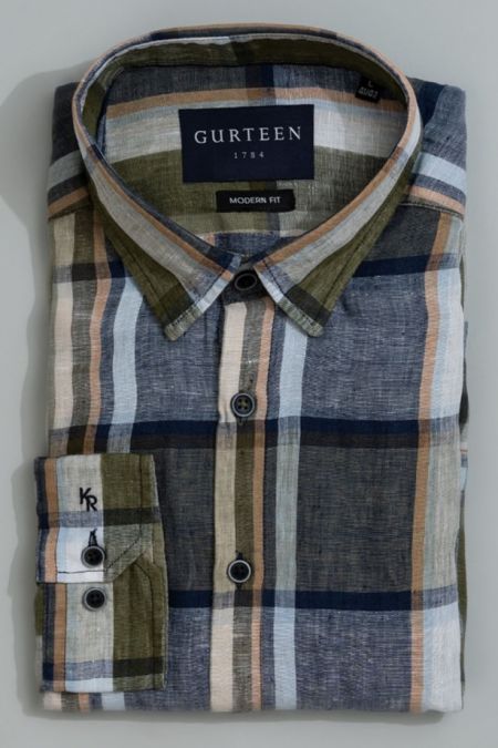 Rome Linen Check Shirt