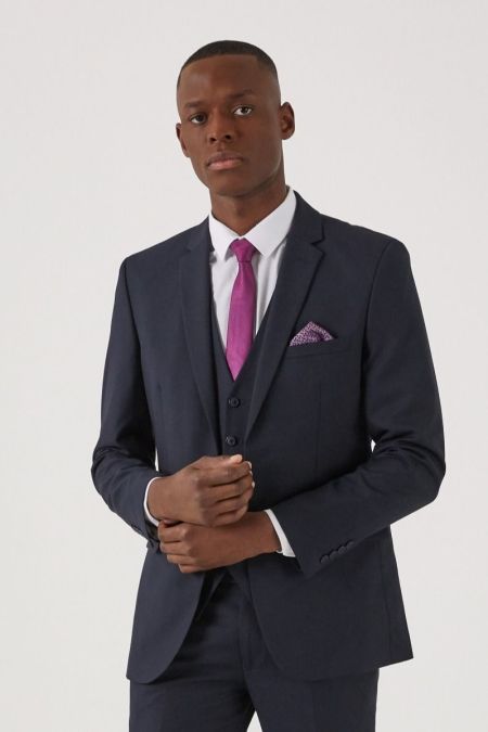 Romulus Slim Lyfcycle Suit Jacket Navy